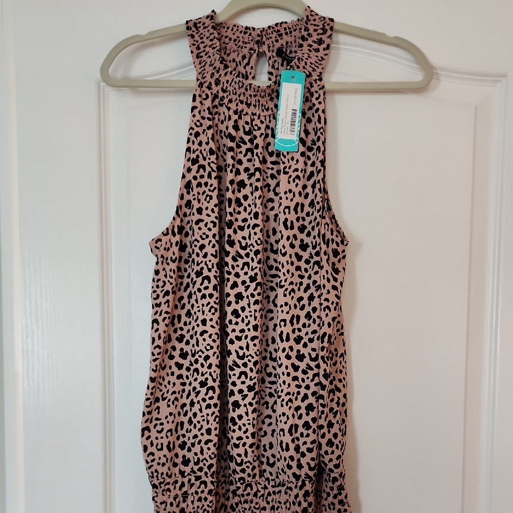 41 Hawthorn Leopard Print Tank Top in Brown and Tan